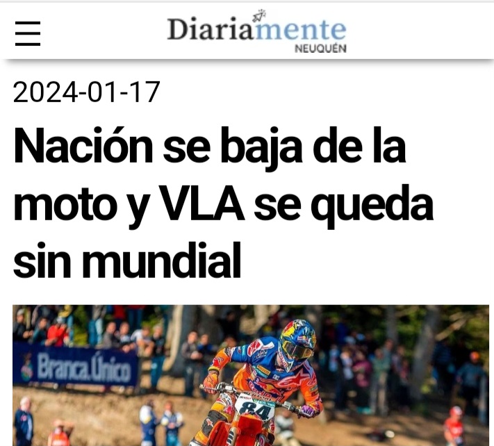 DEPORTES: MOTOCROSS ADENTRO!!!!! EL DIA QUE (CASI) TODOS LOS MEDIOS DIJERON QUE EL MUNDIAL SE CANCELABA