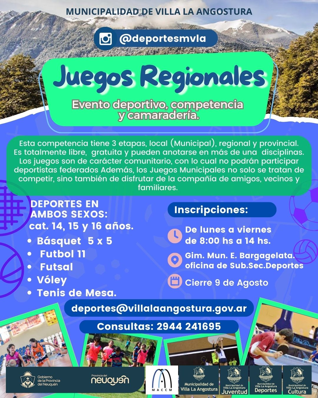 DEPORTES: SE VIENEN LOS JUEGOS REGIONALES 2024