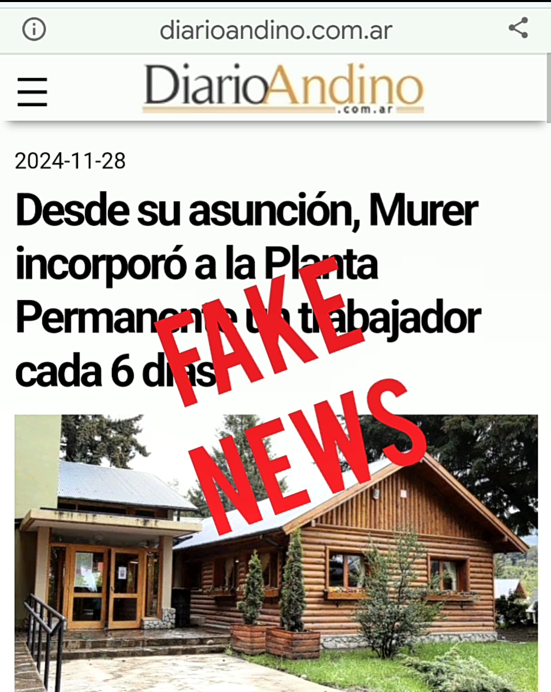 POLITICA: DIARIO ANDINO Y UNA NUEVA FAKE NEWS