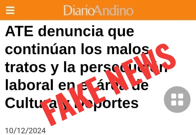 MEDIOS: DIARIO ANDINO Y OTRA FAKE NEWS CONTRA FUNCIONARIA MUNICIPAL