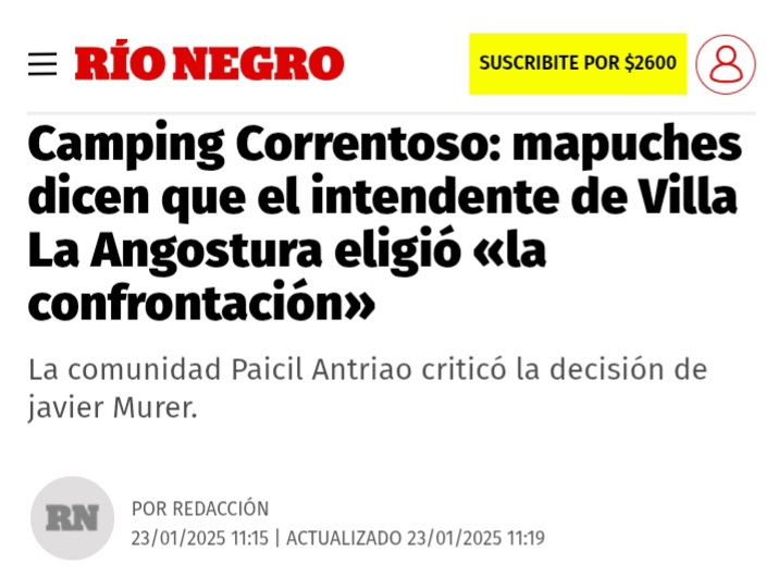 MEDIOS: EL CONFLICTO POR EL CAMPING CORRENTOSO LLEGA A LAS TAPAS DE DIARIOS