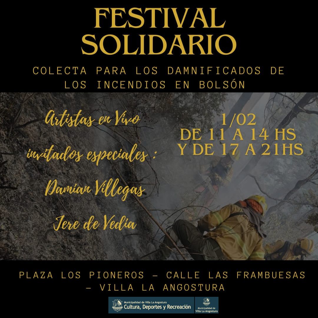 SOCIEDAD: ANGOSTURA SOLIDARIA, FESTIVAL A BENEFICIO DE LA COMARCA