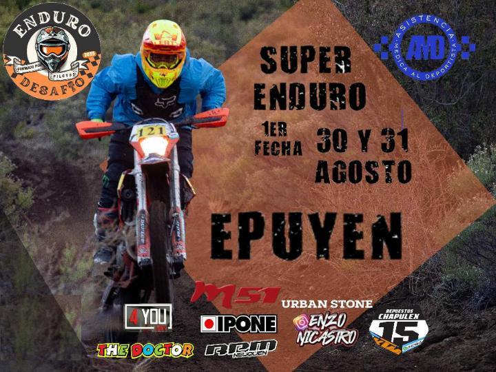 DEPORTES: 1RA DEL ENDURO DESAFIO, ANGOSTURENSES PRESENTES EN EPUYEN