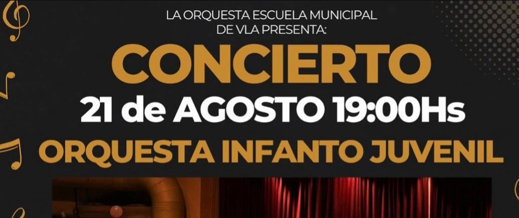CULTURA: SE VIENE EL CONCIERTO DE LA ORQUESTA INFANTO JUVENIL, 21 DE AGOSTO