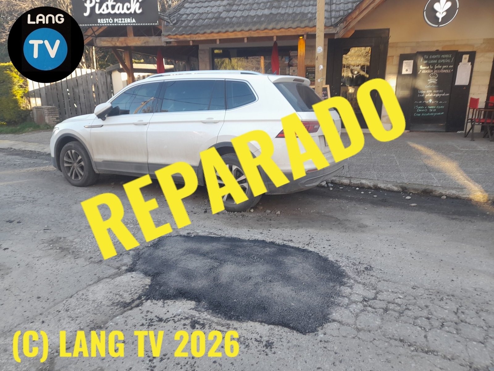 MUNICIPALIDAD: SERVICIOS PUBLICOS A FULL REPARANDO BACHES