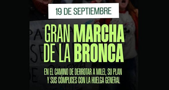 POLITICA: CUANDO HAY BRONCA LA GENTE SE ORGANIZA Y MARCHA, 19/9