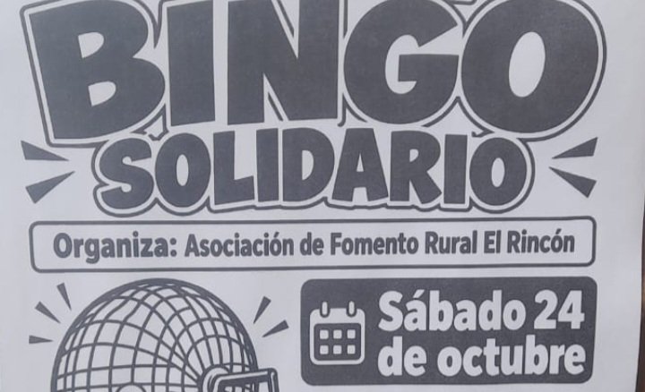 SOCIEDAD: SE VIENE EL GRAN BINGO DE LA ASOCIACION DE EL RINCON, 24/10