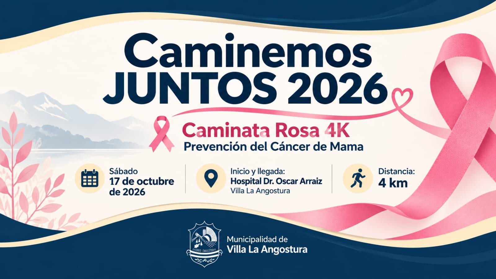 SALUD: CAMINATA CONTRA EL CANCER DE MAMA ESTE 17/10
